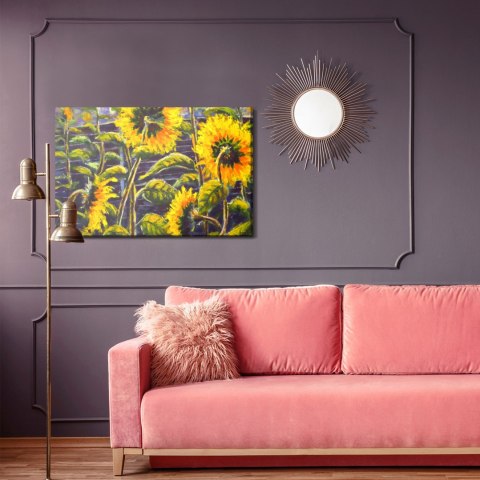 Obraz Na Płótnie Kwiaty Słonecznika Jak Malowane