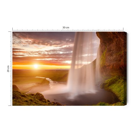 Obraz Na Płótnie Wodospad Seljalandsfoss Na Islandii