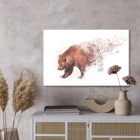 Obraz Na Płótnie Niedźwiedź Jak Namalowany