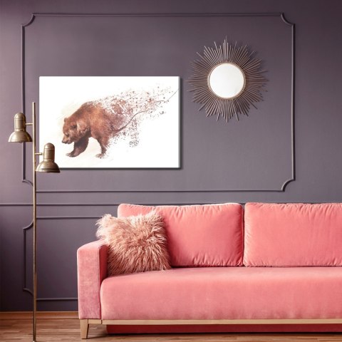 Obraz Na Płótnie Niedźwiedź Jak Namalowany