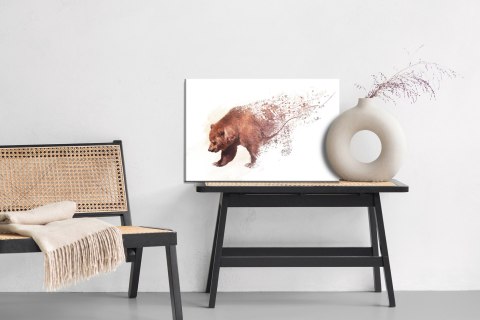 Obraz Na Płótnie Niedźwiedź Jak Namalowany