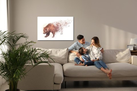 Obraz Na Płótnie Niedźwiedź Jak Namalowany