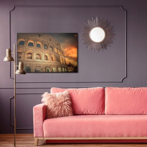 Obraz Na Płótnie Rzymskie Koloseum Nocą