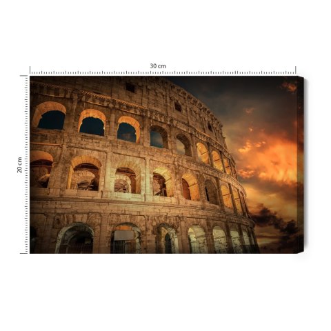 Obraz Na Płótnie Rzymskie Koloseum Nocą