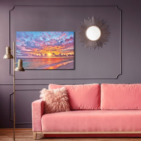 Obraz Na Płótnie Zachód Słońca Nad Morzem