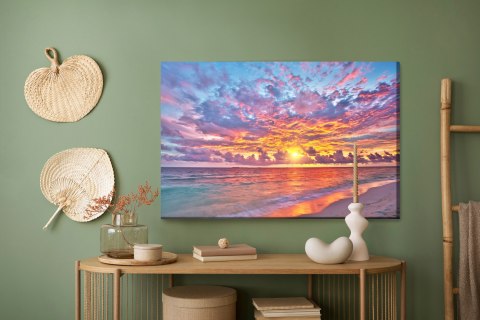 Obraz Na Płótnie Zachód Słońca Nad Morzem