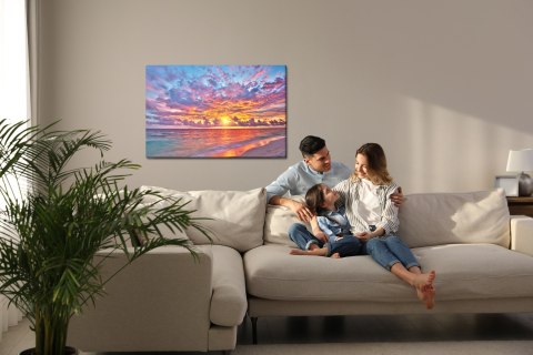 Obraz Na Płótnie Zachód Słońca Nad Morzem