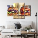 Obraz Wieloczęściowy Wegańskie Burgery