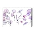 Obraz Na Płótnie Fioletowo-Różowe Liście I Kwiaty