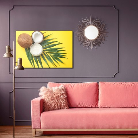 Obraz Na Płótnie Liść I Owoc Kokosa