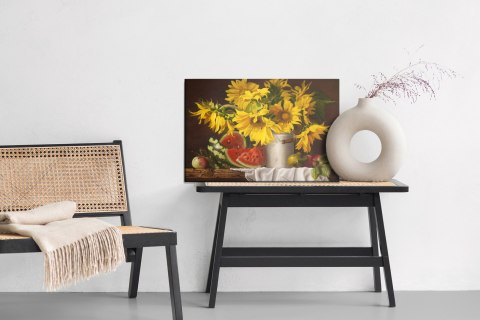 Obraz Na Płótnie Słoneczniki Z Owocami