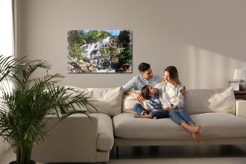 Obraz Na Płótnie Wodospad W Artystycznym Wydaniu