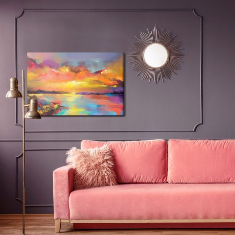 Obraz Na Płótnie Abstrakcyjny Zachód Słońca