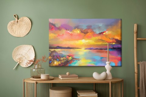 Obraz Na Płótnie Abstrakcyjny Zachód Słońca