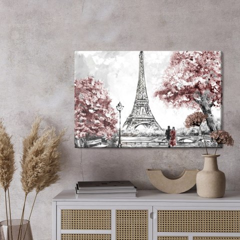 Obraz Na Płótnie Romantyczny Widok W Paryżu