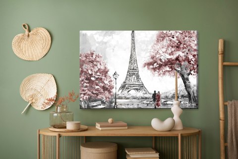 Obraz Na Płótnie Romantyczny Widok W Paryżu