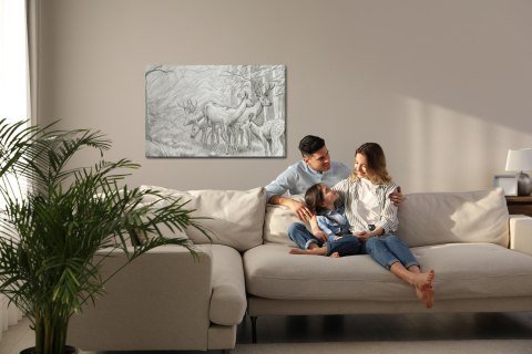 Obraz Na Płótnie Szkic Jeleni