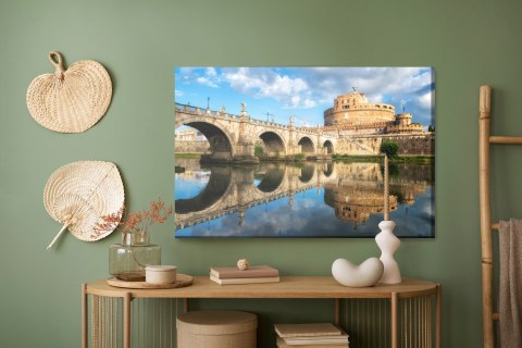 Obraz Na Płótnie Zamek Świętego Anioła W Rzymie 3D