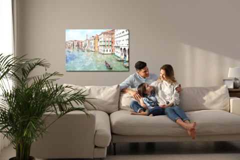 Obraz Na Płótnie Gondole I Budynki W Wenecji