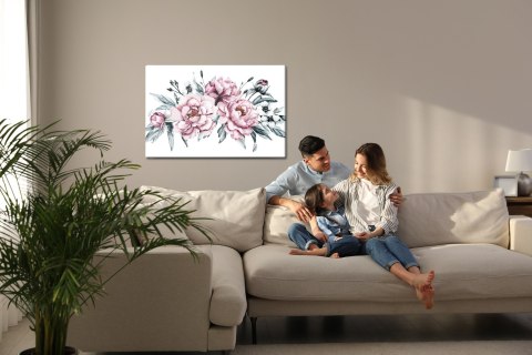 Obraz Na Płótnie Kompozycja Z Kwiatów Piwonii