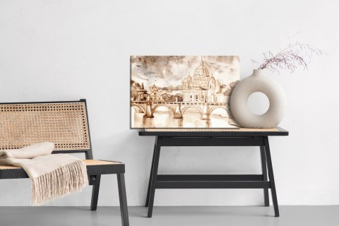 Obraz Na Płótnie Rzym Malowany Akwarelą