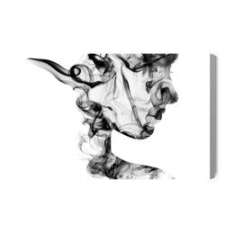 Obraz Na Płótnie Abstrakcyjna Kobieta Z Dymu