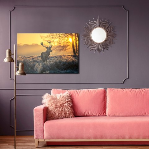 Obraz Na Płótnie Jeleń O Poranku