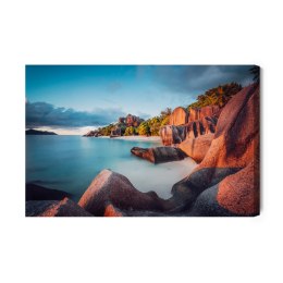 Obraz Na Płótnie Plaża Anse Source D'argent