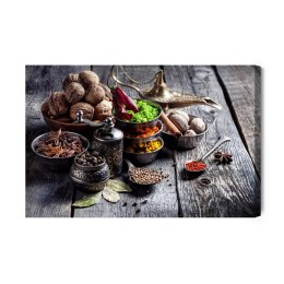 Obraz Na Płótnie Przyprawy Z Orzechami