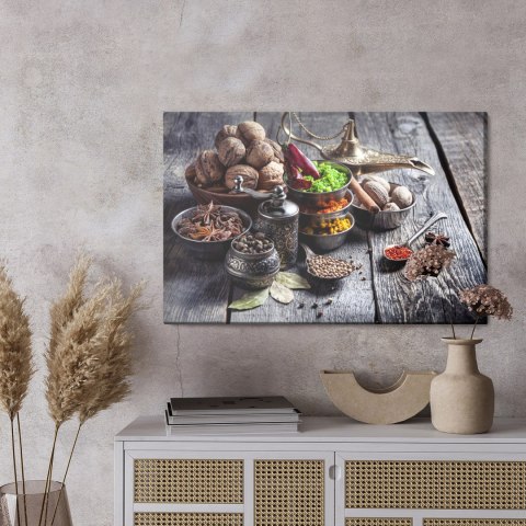 Obraz Na Płótnie Przyprawy Z Orzechami
