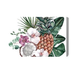 Obraz Na Płótnie Tropikalne Owoce I Orchidee