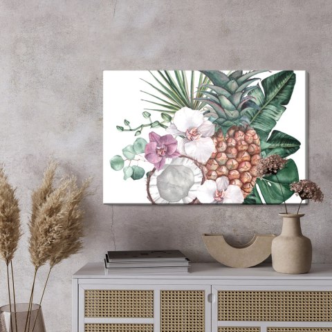 Obraz Na Płótnie Tropikalne Owoce I Orchidee