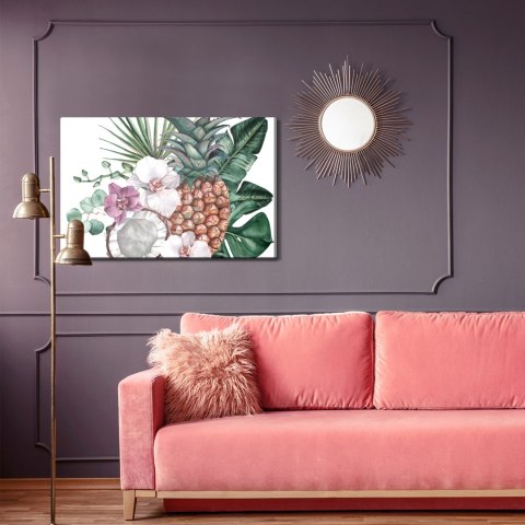 Obraz Na Płótnie Tropikalne Owoce I Orchidee