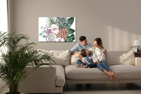 Obraz Na Płótnie Tropikalne Owoce I Orchidee