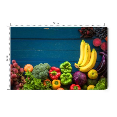 Obraz Na Płótnie Warzywa I Owoce Na Stole