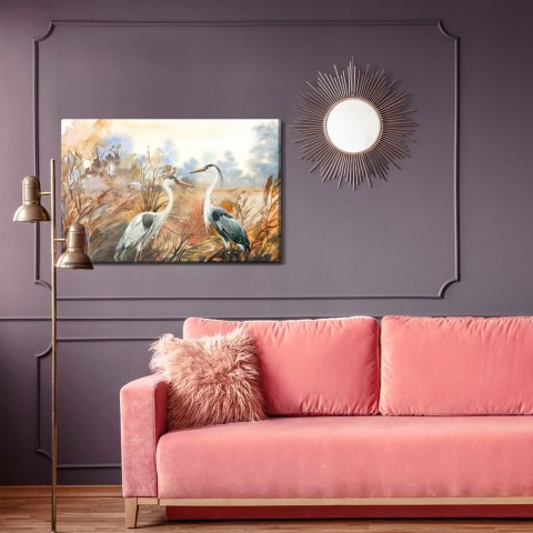 Obraz Na Płótnie Żurawie Jesienią