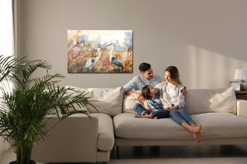 Obraz Na Płótnie Żurawie Jesienią