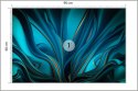 Fototapeta Bright Background With A Volumetric Pattern And Print. 3D , 3D Rendering.
