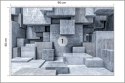 Fototapeta Geometric 3D Background
