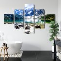 Obraz Wieloczęściowy Jezioro Morskie Oko 3D