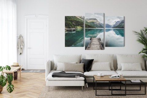Obraz Wieloczęściowy Widok Na Jezioro Lovatnet