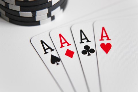 Obraz Na Płótnie Cztery Asy Do Gry W Pokera