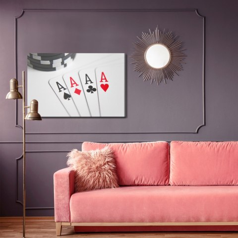 Obraz Na Płótnie Cztery Asy Do Gry W Pokera