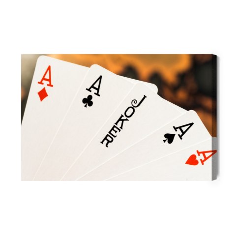 Obraz Na Płótnie Joker Wśród Asów