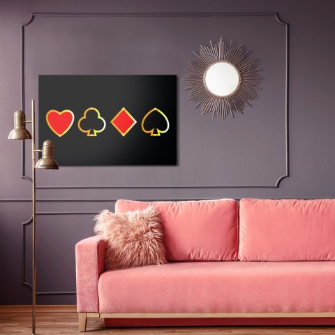 Obraz Na Płótnie Nowoczesne Symbole Kart