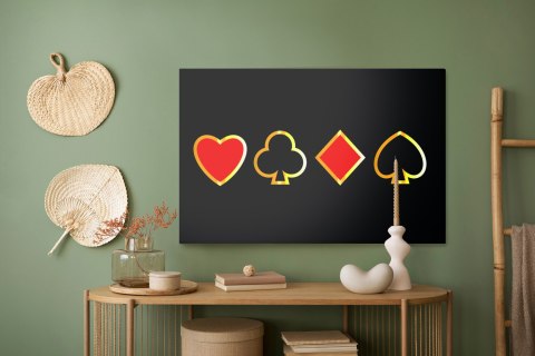 Obraz Na Płótnie Nowoczesne Symbole Kart