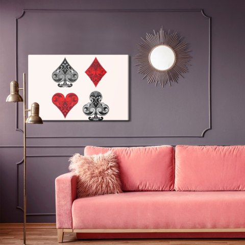 Obraz Na Płótnie Symbole Kart