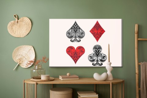 Obraz Na Płótnie Symbole Kart