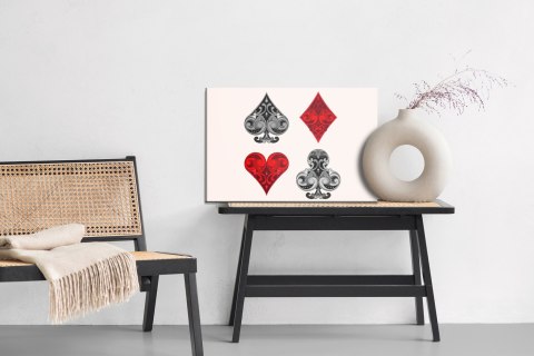 Obraz Na Płótnie Symbole Kart