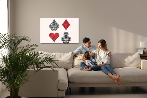 Obraz Na Płótnie Symbole Kart